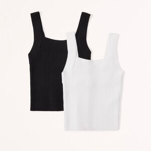 A&F 2-Pack Ribbed Sweater Tanks